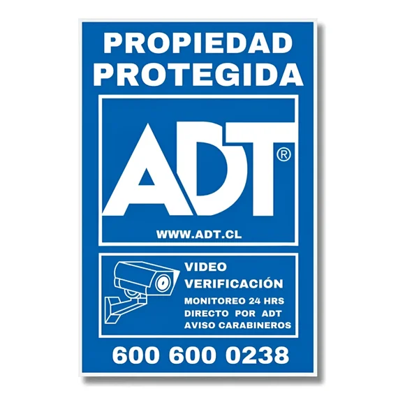 Aviso Alumino 20X30 Cms Adt