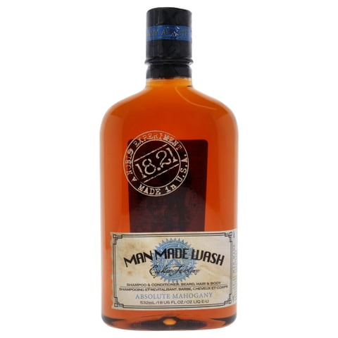 18.21 Man Made - Man Made Lavado - Caoba Absoluta De Man Made Para S - -En- Champú, Acondicionador Y Gel De Baño