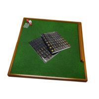 Magideal - Juego De Juego De Mahjong Portátil Juego De Mesa De Mahjong De 144 Fichas Juego De Mini Mahjong Con Mesa De Mahjong Plegable Juegos De Fichas Clásicas Negro