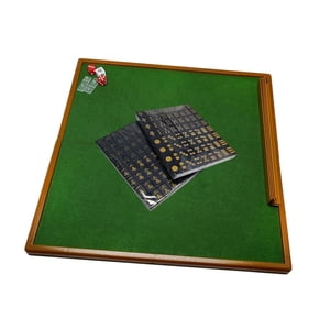 Magideal - Juego De Juego De Mahjong Portátil Juego De Mesa De Mahjong De 144 Fichas Juego De Mini Mahjong Con Mesa De Mahjong Plegable Juegos De Fichas Clásicas Negro