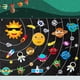 thumbnail image 3 of Craft Story Felt Board Story Set Animals Story Toys Figures Teaching Wall Flannel Board Early Learning Interactive Play Kit Wall Hanging Gift For Toddlers Kids (Starry Sky And Ocean), 3 of 3
