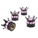 thumbnail image 3 of 4 Piezas Crown Bling Diamond Neumático / Tapas De Válvula De Vástago De Rueda Coche Camión Vehículo Rosa, 3 of 5