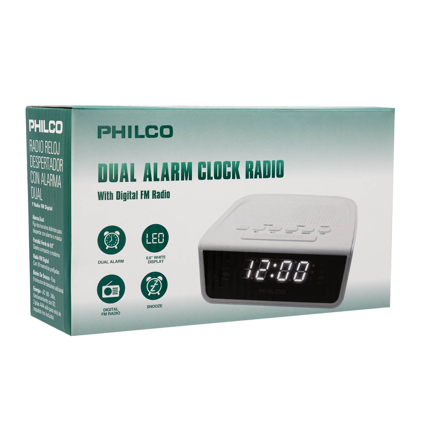 Radio Reloj Par2106 Philco