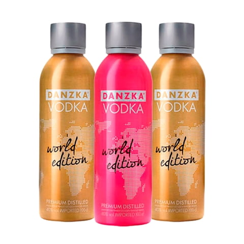 Danzka - Pack X3 Vodka World Edition Pink Y Gold Premium