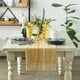 thumbnail image 3 of Camino de mesa DII Farmhouse con rayas trenzadas, 38 x 275 cm, color dorado miel, 3 of 6