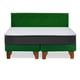 thumbnail image 4 of Cama Europea Zen Roller 2 Plazas Colchon Comprimido Espuma + Respaldo Tela Verde, 4 of 4