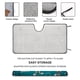 thumbnail image 2 of Parasol Plegable para Parabrisas Desmarcar 130cm x 70cm, 2 of 6