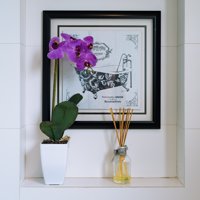Vadell Home - Orquídea Morada De 52 Cm En Macetero