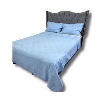 Iiimussa - Cobertor Quilt De Lujo Verano Delgado 2 Plazas Celeste