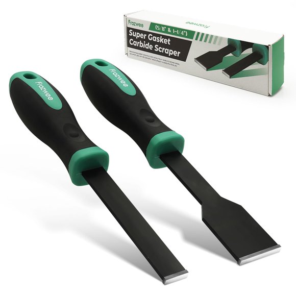 Juego de raspadores de carburo Prozwee, 2 unidades (3,2 cm y 1,6 cm) con punta de tungsteno