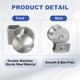 thumbnail image 3 of Manija de tirador de puerta de vidrio Uxcell, clips de puerta sin perforación de acero inoxidable con tornillo plateado 2, 3 of 7