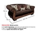thumbnail image 3 of Sofá Con Resorte Estructura Búfalo 4 Personas Chenille+PU Café Oscuro X, 3 of 3