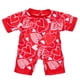 thumbnail image 2 of Pijama Rojo Corazones Val 26 Build-A-Bear, 2 of 3