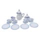 thumbnail image 4 of Juego De Té En Miniatura Para Casa De Mu?ecas, 15 Uds., 1:12, Juego De Té En Miniatura Para Cocina, Punto Azul, 4 of 5