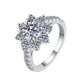 thumbnail image 1 of Anillos de Boda de Moissanita de 1-2 Quilates Color D VVS1 Anillos de Diamante Corte Redondo Anillos de Compromiso de Moissanita de Plata Esterlina S925 para Mujer con Certificado, 1 of 9