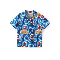 Camisa Hawaiana Disney Marvel Spiderman Para Niños De 4 A 5 Años