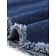 thumbnail image 5 of Agnes Orinda Vestido de Tirantes de Mezclilla con Tirantes para Mujer de Talla Grande, Falda de Jean Distressed Racerback 2X Azul Oscuro, 5 of 6