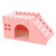thumbnail image 1 of Hámster Hideout House Wood Living Hut Ejercicio Divertido Nido De Juguete Para Rata Rosa, 1 of 5