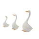 thumbnail image 3 of 3 Estatuas De Pato, Esculturas De Jardín De Resina Blanca Para Escritorio, Balcón, Mueble De TV, 3 of 5
