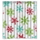 thumbnail image 1 of Cortina de ducha con temática de copos de nieve, juego de cortinas de baño con ganchos, tamaño 66 x 72 pulgadas, 1 of 3