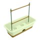 thumbnail image 1 of Maceta De Balcón De Resina Macetas Rectangulares Nórdicas Caja Para Jardín Al Aire Libre Porche Verde, 1 of 5