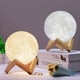 thumbnail image 2 of 1pc Air Humidifier 3D Moon Lamp Aroma Diffuser With Wooden Base 3 LED Night Light Mood Lighting With Touch Control Brightness For Home Office Decor Bedroom Gifts Women Christmas New Year Birthday, 2 of 4