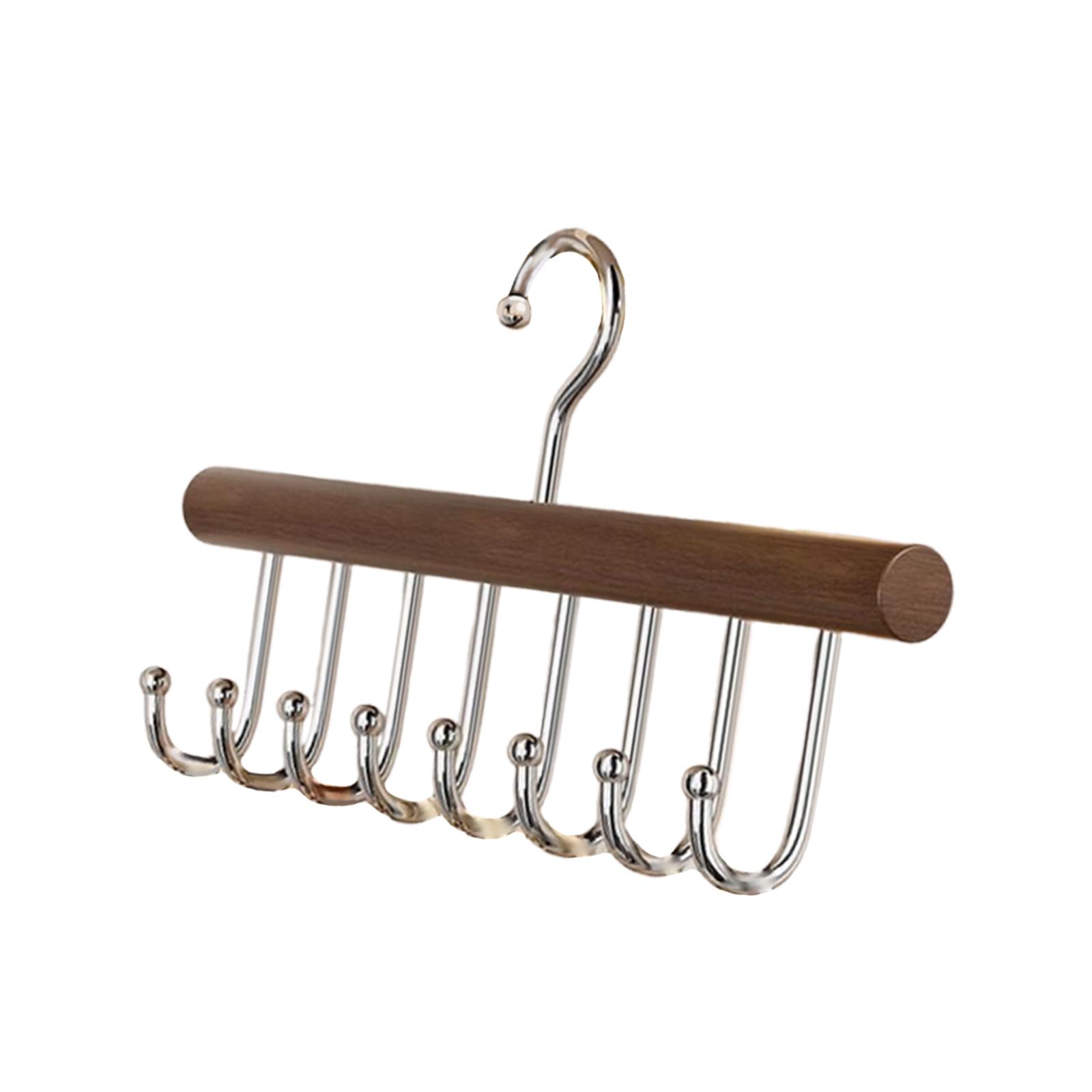 Magideal - Percha Para Cinturón Con 8 Ganchos, Soporte Para Bufandas Estable Con Rotación De 360 Grados, Perchero Para Corbatas, Cinturones, Bolsos, Bufandas,