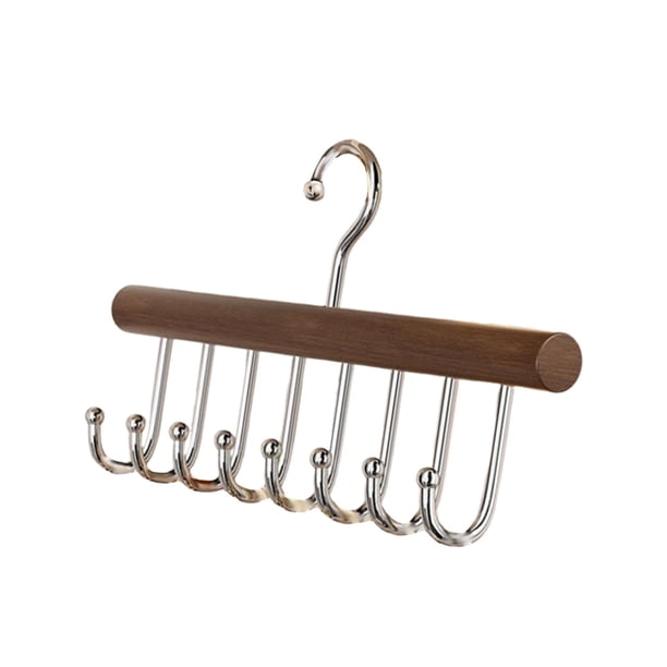 Percha para cinturón con 8 ganchos, soporte para bufandas estable con rotación de 360 grados, perchero para corbatas, cinturones, bolsos, bufandas,