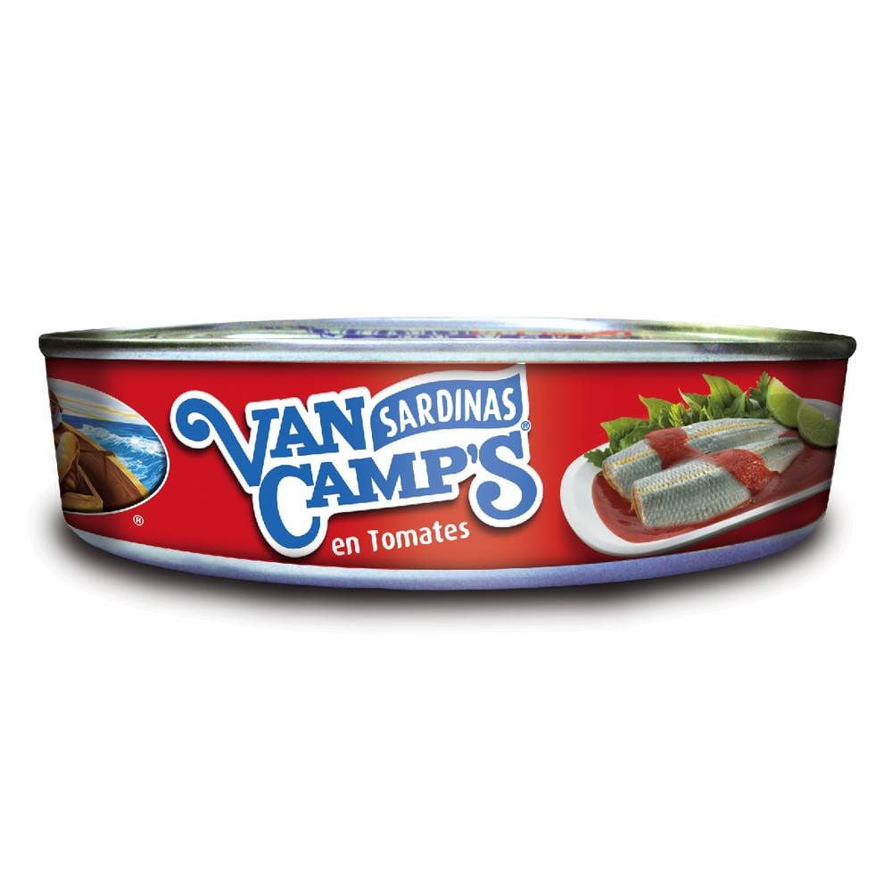 Sardina Tomate Lata Drenado 298 g - Neto 425 g Van Camp's