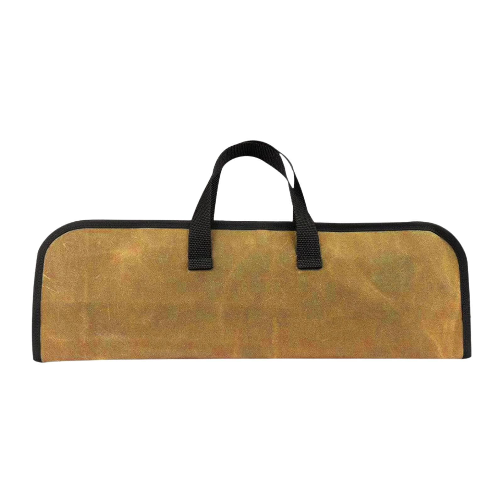 Bothyi - Bolsa Enrollable Para Cuchillos, Resistente, De Lona Encerada, Ideal Para Picnic, Camping Y Cocina.