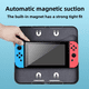 thumbnail image 3 of Funda protectora rígida compatible con Nintendo Switch Lite con soporte giratorio, cierre magnético y diseño a prueba de golpes-Gris, 3 of 6