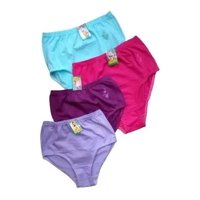 Genérica - Pack 12 Calzones Señora Tiro Alto Algodón Peruano Grand Xl