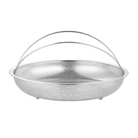 Bothyi - Cesta De Vapor De Acero Inoxidable, Diseño De Agujeros Finos, Lavadora De Arroz, Cesta Para Cocinar Al Vapor, Mango Interior S