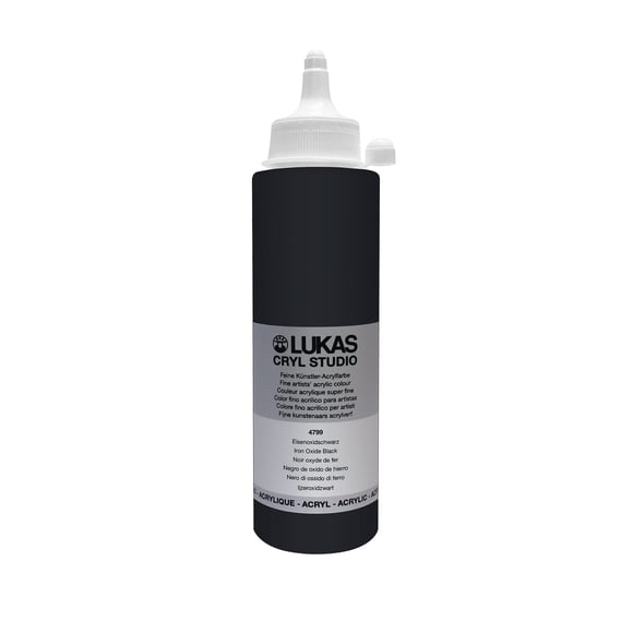 Pintura Acrílica Lukas 250 ml Óxido de Hierro Negro