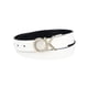 thumbnail image 1 of Cinturón Calvin Klein reversible con placa blanca/negra para mujer, 1 of 7