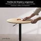 thumbnail image 5 of Mesa Bar Lorven Altura Ajustable Diámetro 60cm Comedor Madera Clara, 5 of 8