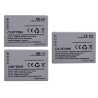 Genérico - 3 Baterías Nb-10L Canon Alternativa