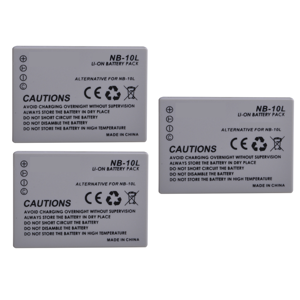 Genérico - 3 Baterías Nb-10L Canon Alternativa