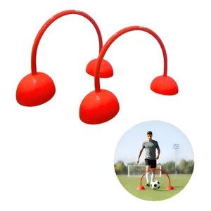 Linea Sport - Pack 2 Arcos De Fútbol Naranja Con 2 Bases De Entrenamiento