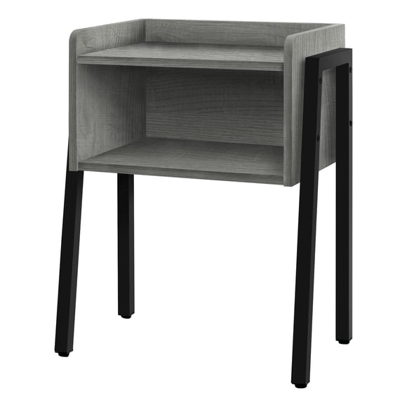 Mesa auxiliar Monarch Specialties I 3591 de metal laminado gris