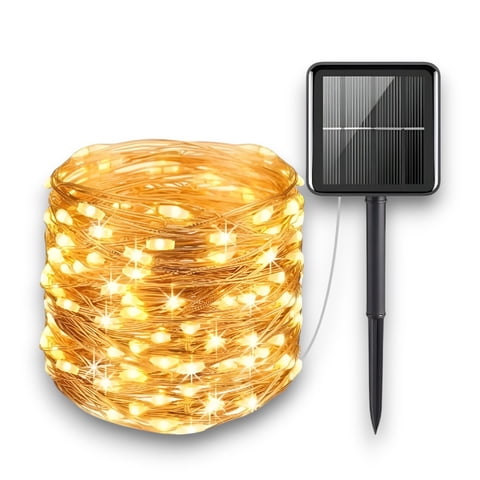 Genérico - Luces Hada Alambre Navidad Guirnalda Luz Led Hadas Solar 10M