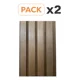 thumbnail image 1 of Wall Panel Exterior Wpc 2.90m Chocolate Revestimiento. Pack 2 Un, 1 of 6