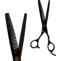 Genérico - Kit Tijeras Filo Entresacadora + Set Peines