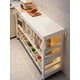 thumbnail image 1 of Estantería Organizadora De Cocina 3 Niveles 80x40x80cm Mesa Gruesa 30mm Estilo Nórdico Estructura Metálica Reforzada Microondas Despensa, 1 of 5