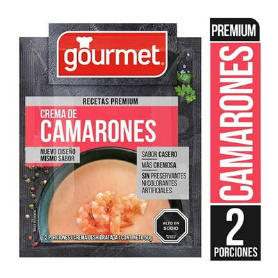 Crema De Camarones Premium (2 Porciones) Sobre 50 G Gourmet
