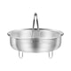 thumbnail image 1 of Cesta vaporera de acero inoxidable, cesta vaporera para arroz, lavadora de arroz, construcción sólida, cesta vaporera para verduras, mariscos y pollo L, 1 of 5