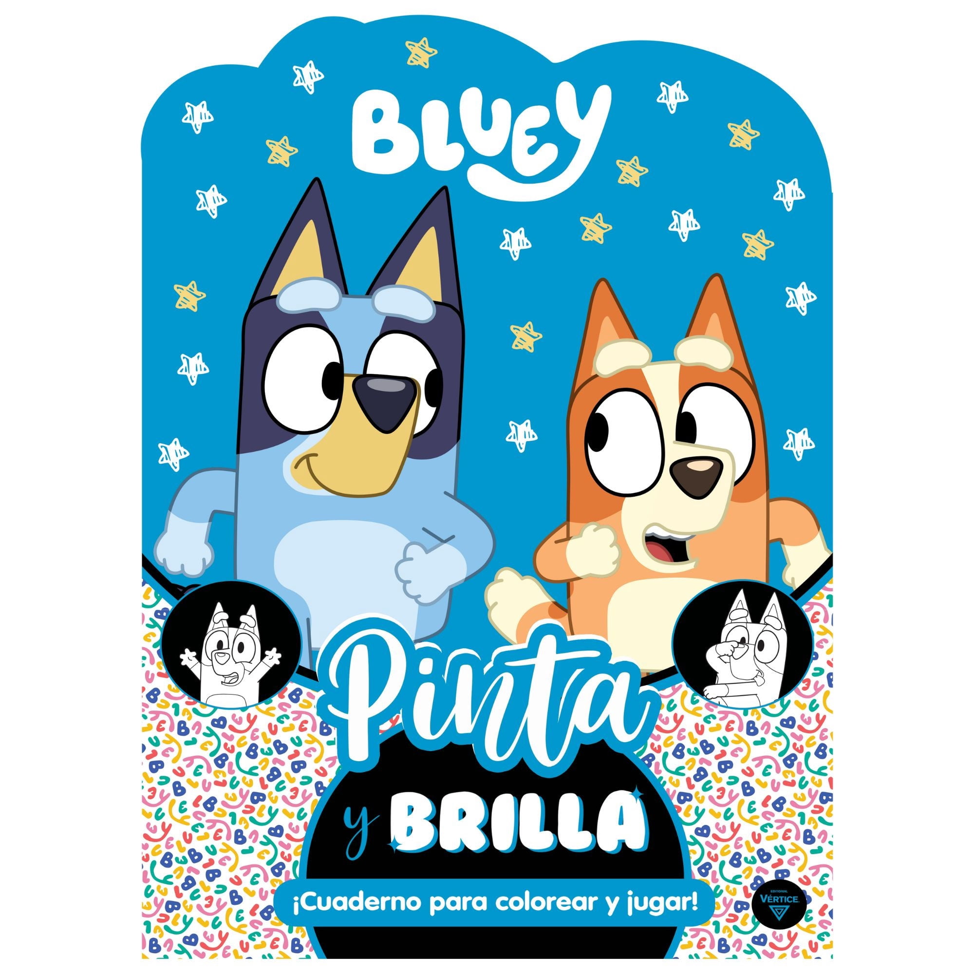 Libro Pintar Troquelado 40 Pag Bluey Vertice