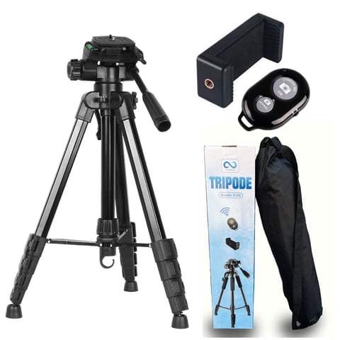 Eternall - Trípode Celular Camara Portátil Aluminio Carga 10 Kg 170 Cm