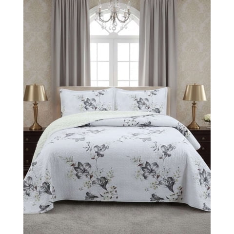 Imac Hogar - Cubrecama Quilt Con Sherpa 2 Plaza 230 Cm X 250 Cm