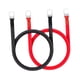 thumbnail image 4 of Cables de batería genéricos AWG de calibre 5, Cables de inversor de energía de batería, Cables de batería para motocicleta Solar, RV, coche, 2 piezas , 50CM, 4 of 5